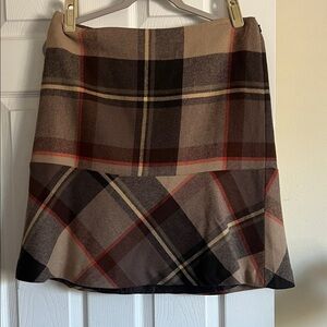 Plaid Brown Skirt